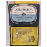 Vintage Lot with Hawaiian Woodcraft Dishes, Color Movie Film, Pottery and Abbott Aerohaler Inhaler