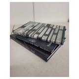 Set of 3 Illustrated Hardcover Books: Boxwood & Ivory, Clock of the Long Now, Invisible New York