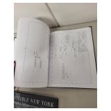 Set of 3 Illustrated Hardcover Books: Boxwood & Ivory, Clock of the Long Now, Invisible New York