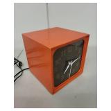 Vintage Model 800S Orange Electric Light-Up Wall Clock