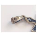 Vintage Sterling Silver Marcasite Cross Pendant