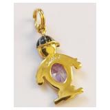 Gold-Tone Sterling Silver Boy-Shaped Pendant