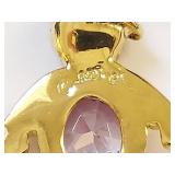 Gold-Tone Sterling Silver Boy-Shaped Pendant