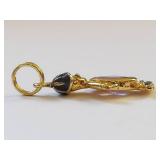 Gold-Tone Sterling Silver Boy-Shaped Pendant