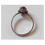 Sterling Silver Ring with Purple Stone