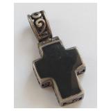 Vintage Style Sterling Silver Intricate Cross Pendant