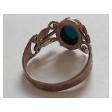 Vintage Sterling Silver Ring with Turquoise Stone