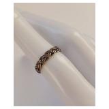 Sterling Silver Braided Ring Size 6