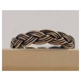Sterling Silver Braided Ring Size 6