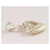 Sterling Silver Filigree Heart Pendant