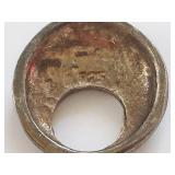 Vintage Sterling Silver Pendant with Abalone Inlay