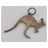 Sterling Silver Kangaroo Charm Pendant