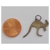 Sterling Silver Kangaroo Charm Pendant