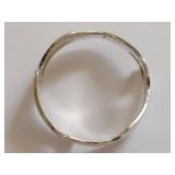 Modern Sterling Silver Ring with Unique Design Size 6