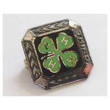 Vintage 4-H ClubSterling Silver Pin