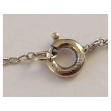 Vintage Danecraft Sterling Silver Heart Locket Necklace