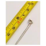 Vintage Danecraft Sterling Silver Heart Locket Necklace