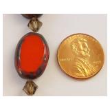 Colorful Beaded Bracelet with Sterling Silver Clasp