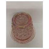 Pink Iridescent Fairy Lamp - Daisy and Button Pattern