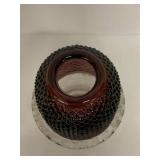 Vintage Mosser Glass Fairy Lamp - Amethyst & Clear