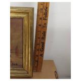 Vintage Signed Landscape Painting of Boats on Water