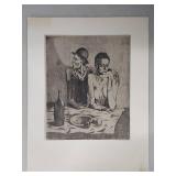 Penn Prints NY - PICASSO - Frugal Repast Etching