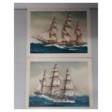 Collection of Nautical Art Prints - Sailing Ships and Vessels