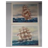 Collection of Nautical Art Prints - Sailing Ships and Vessels