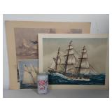 Collection of Nautical Art Prints - Sailing Ships and Vessels