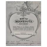 Vintage Historical Maps of Minneapolis & Minnesota - A. M. Smith & Burgess-Beckwith