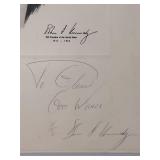 SIGNATURE NOT AUTHENTICATED John F. Kennedy & Jacqueline Kennedy Memorabilia Lot - Art Prints & Portraits