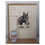 Set of 2 Horse Art Prints - Greyhound & Gallant Fox by R.H. Palenske