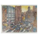 Collection of 6 Franklin McMahon Paints of Europe Urban Scene Prints