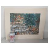 Collection of 6 Franklin McMahon Paints of Europe Urban Scene Prints