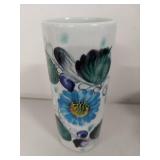 Colorful Hand-Painted Ceramic Vase, Jug, Plate, and Mask