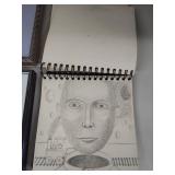 Framed Artworks and Sketchbook Collection