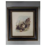 Three Framed Artworks - Vintage and Antique Style with Unique Frames