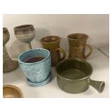 Mixed Studio Pottery Set - Various Styles and Colors