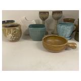 Mixed Studio Pottery Set - Various Styles and Colors