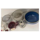 Vintage Pottery Collection - Pitchers, Bowls, and Jugs incl. New Hampshire - 7 Pieces