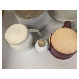 Vintage Pottery Collection - Pitchers, Bowls, and Jugs incl. New Hampshire - 7 Pieces