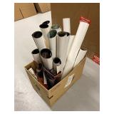 Collection of Vintage Rolled Posters Including Beer and Motorcycle Themes