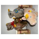 Collection of 6 Steiff Teddy Bears and Pig Plush Figures with Original Tags