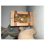 Collection of 6 Steiff Teddy Bears and Pig Plush Figures with Original Tags