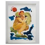 Nick Jonk Signed Artist Proof Lithograph titled Leda and the Swan, 1979