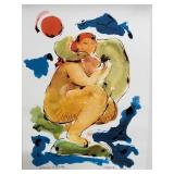 Nick Jonk Signed Artist Proof Lithograph titled Leda and the Swan, 1979