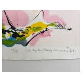 1991 Signed Limited Edition Nude Art Print by Nic Jonk