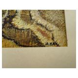 Set of 2 Bernard Zak Art Prints Judaean Mountains and Synagogue