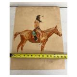 Frederic Remington 1905 Native American Rider Print