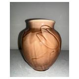 Rookwood Pottery Brown Lotus Vase 7 Inch